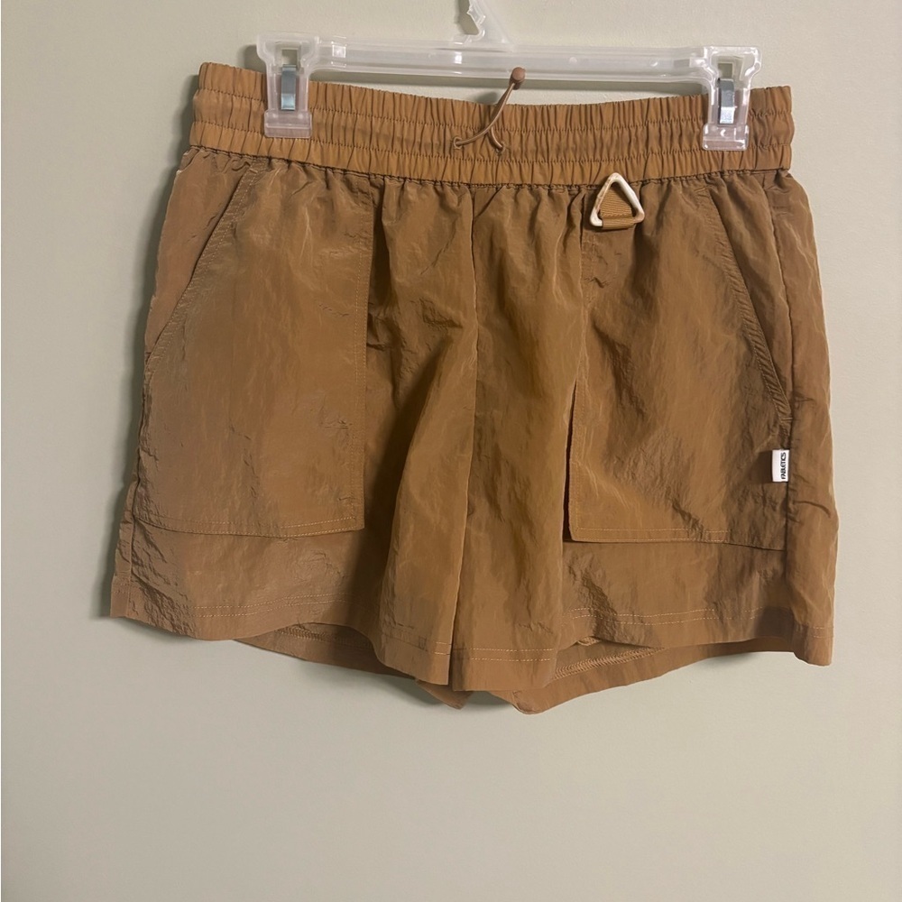 Fabletics Size Small Heights Shimmer Cargo Shorts Drawstring Elastic Waist New